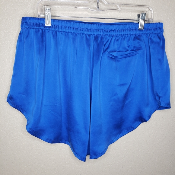 Lunya XL Washable Silk Sleep Shorts Energized Blue - Picture 3 of 9